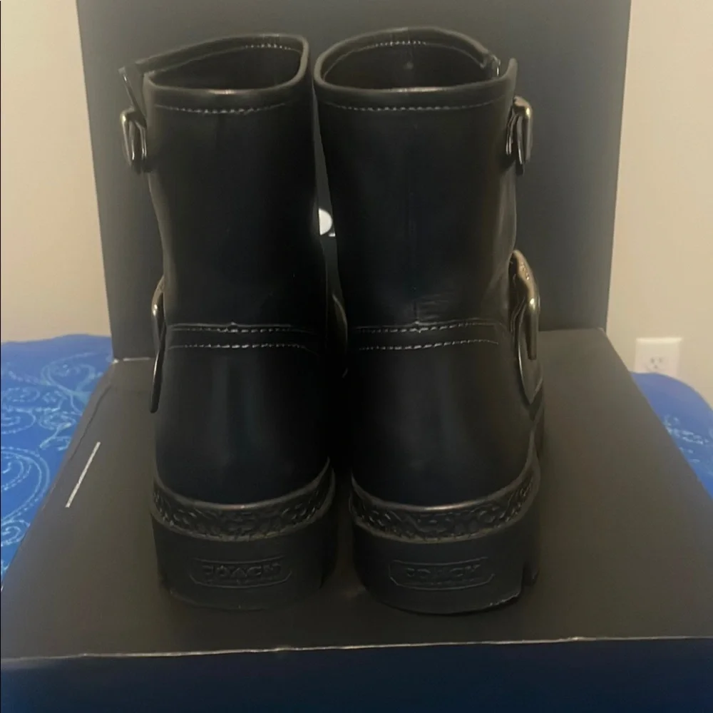 Coach Black Ankle Boots - Picture 3 of 3